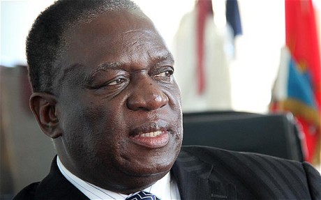 Emmerson Mnangagwa, one of Zimbabwe's two Vice Presidents. Known by friends and foes as Ngwena, The Crocodile, he is regarded as the favourite to succeed President Mugabe